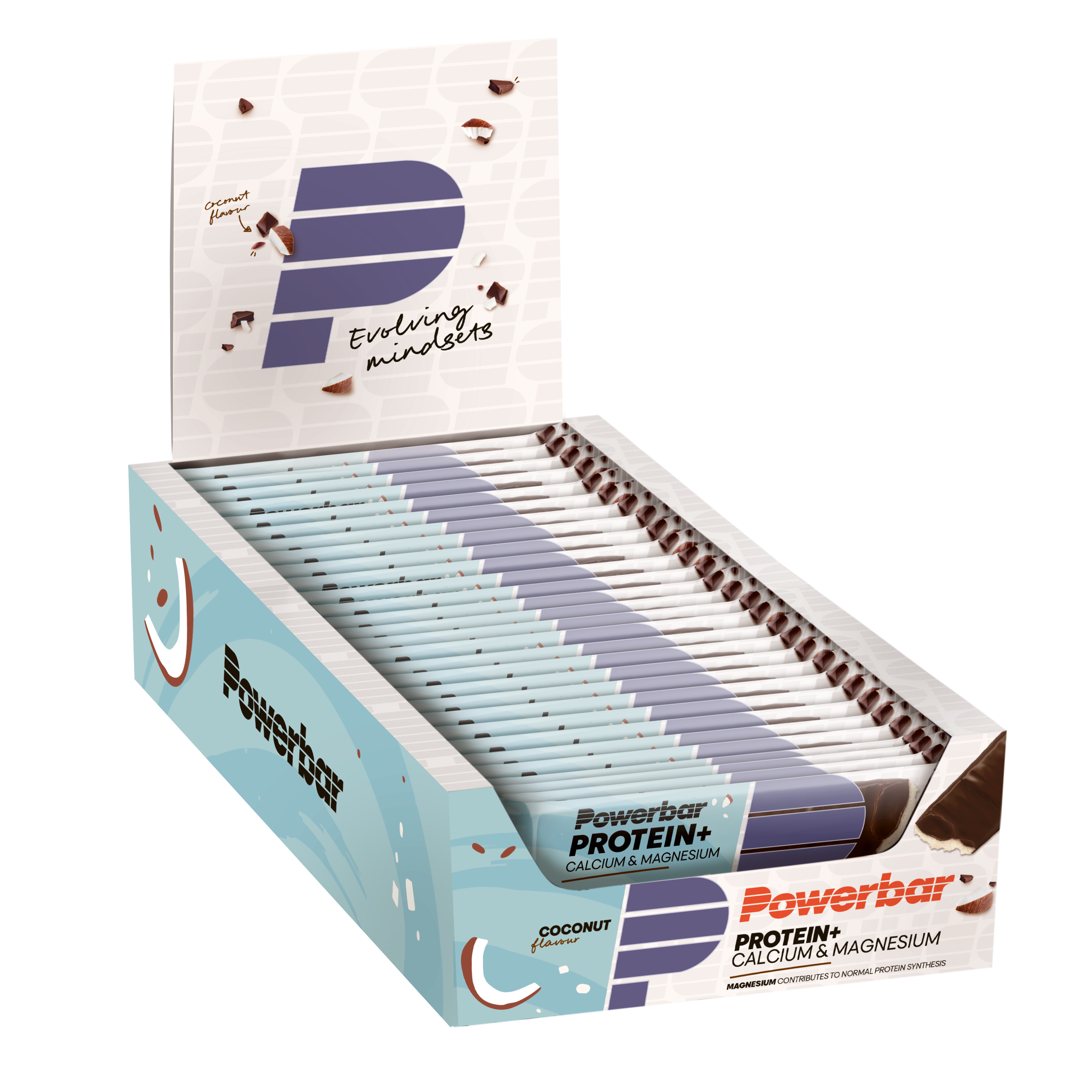 Protein Plus Calcium & Magnesium Bar - 30x35g- Coconut