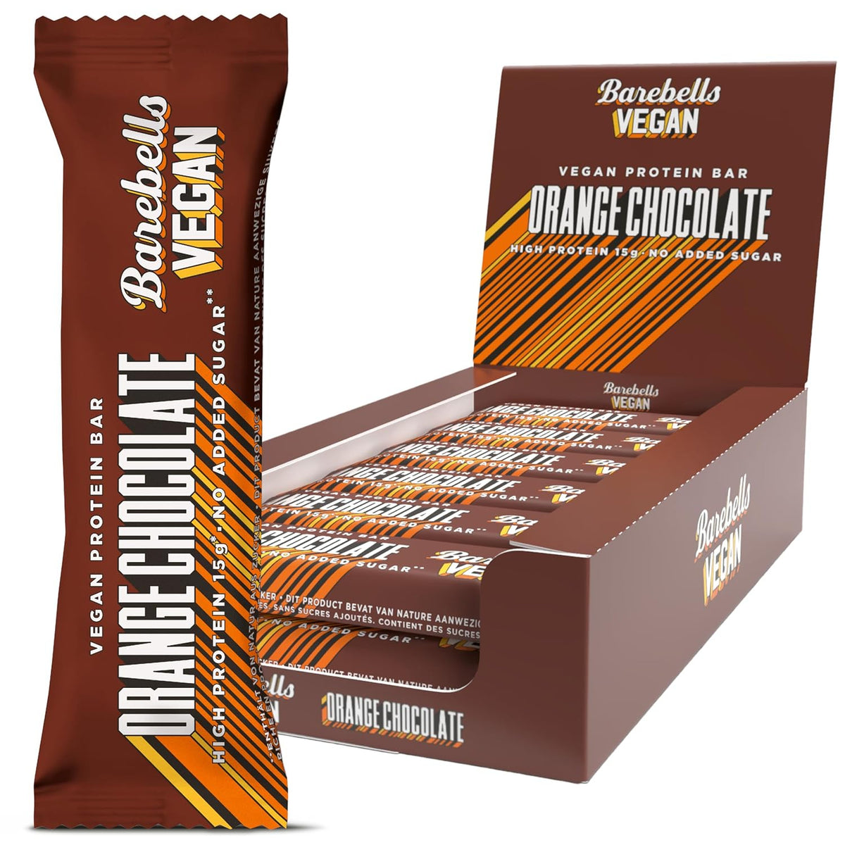 Vegan Protein Bar (12x55g) Orange Chocolate