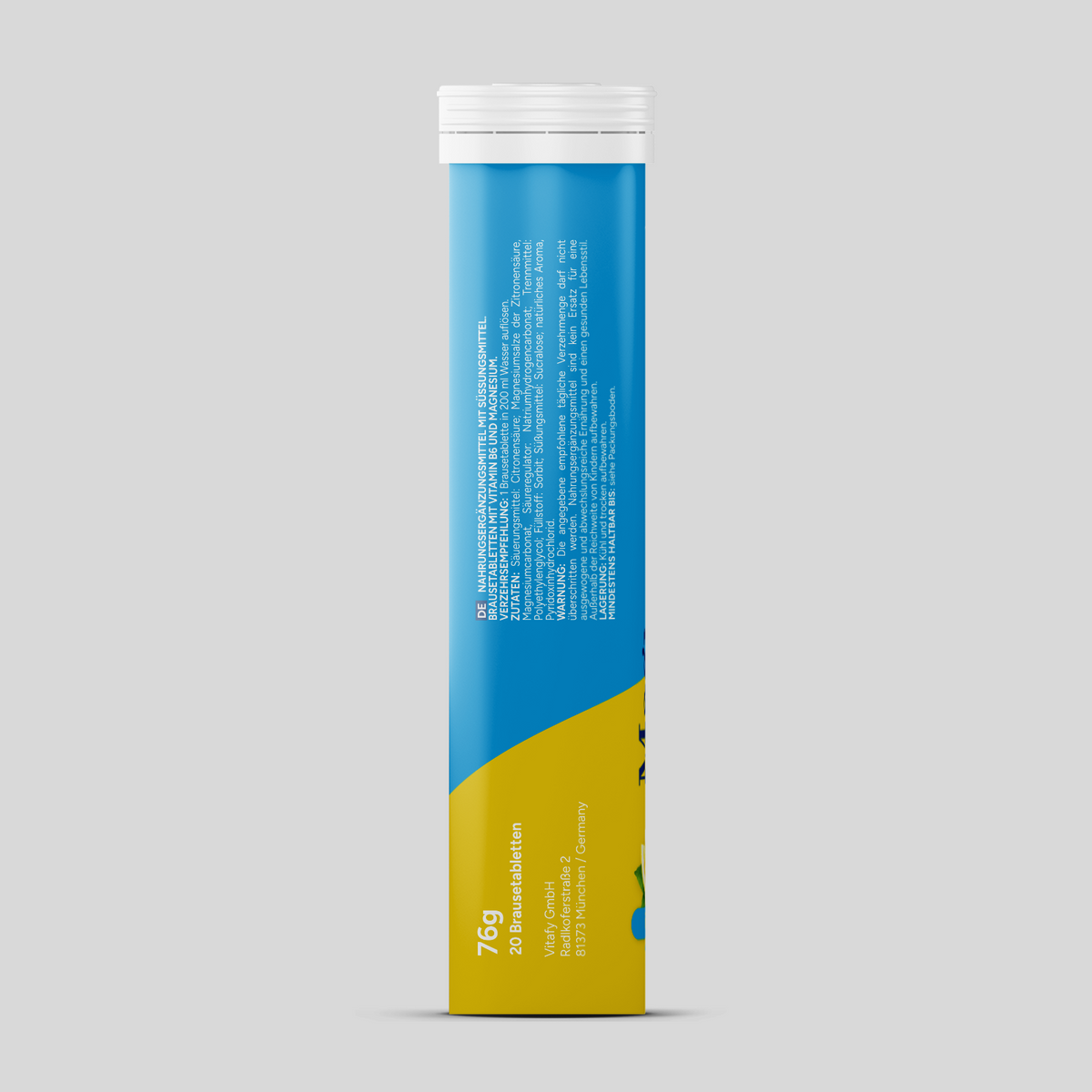 Magnesium + Vitamine B6 - Lemon (20 bruistabletten)