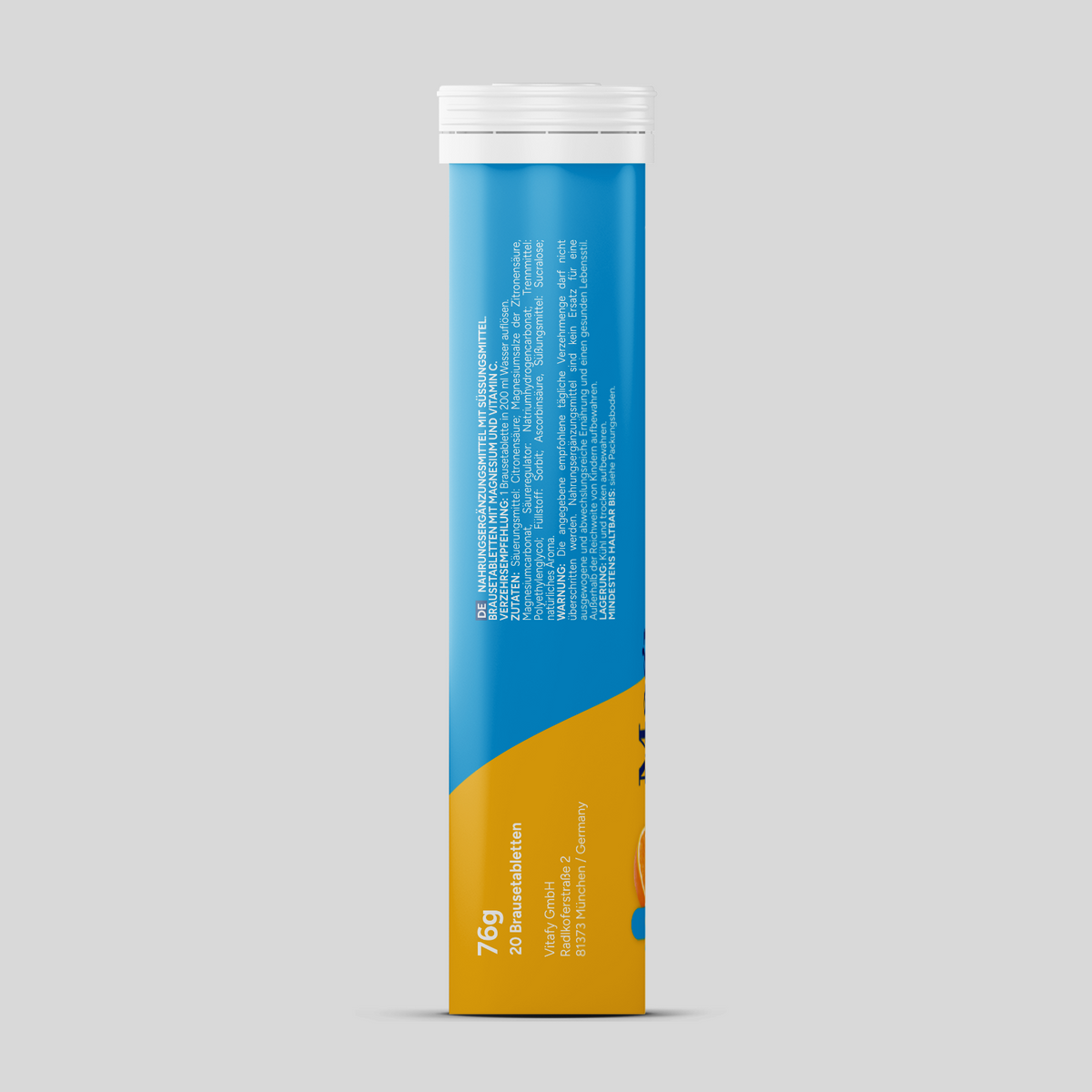 Magnesium + Vitamine C - Orange (20 bruistabletten)