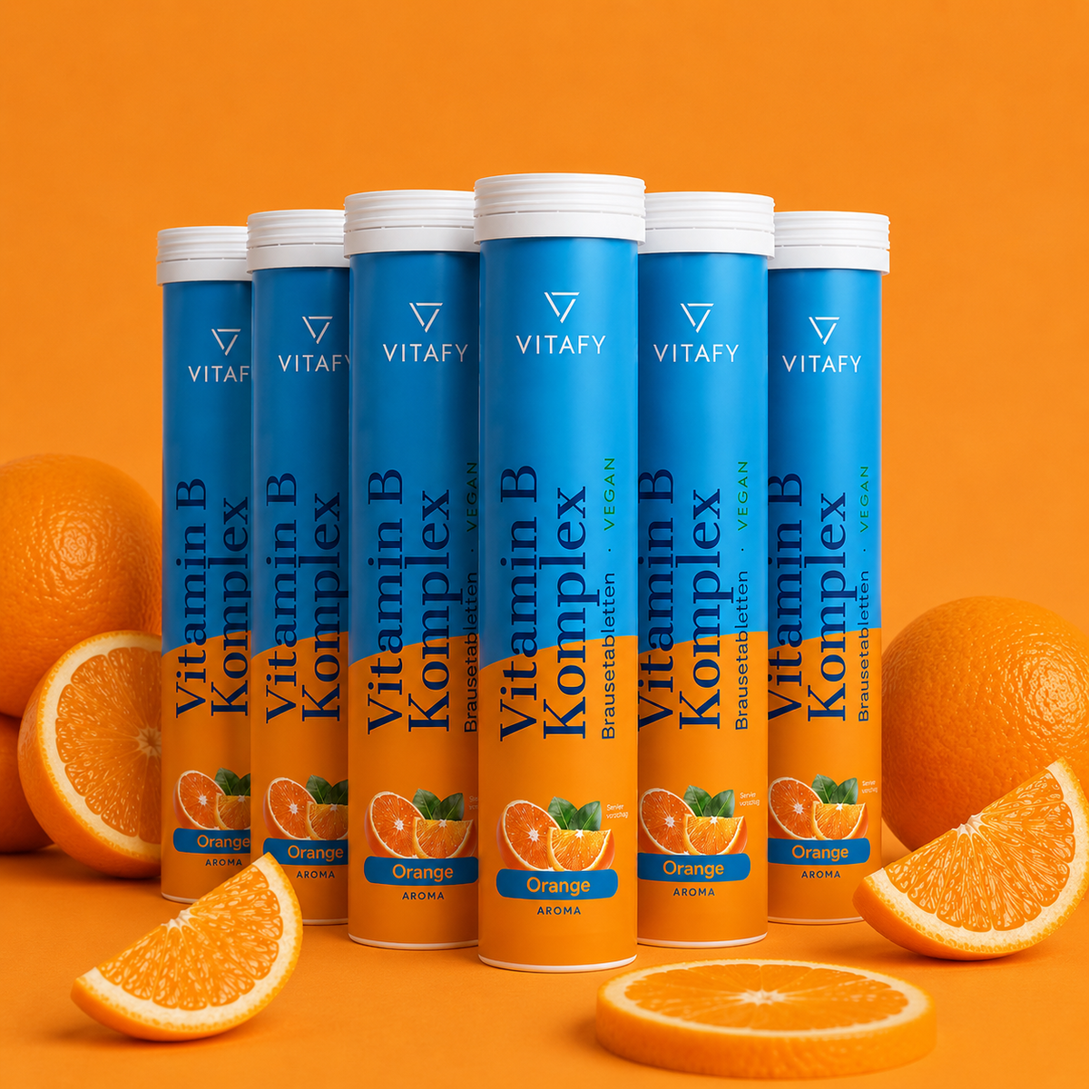 Vitamine B Complex - Orange (20 bruistabletten) - 6 Pack