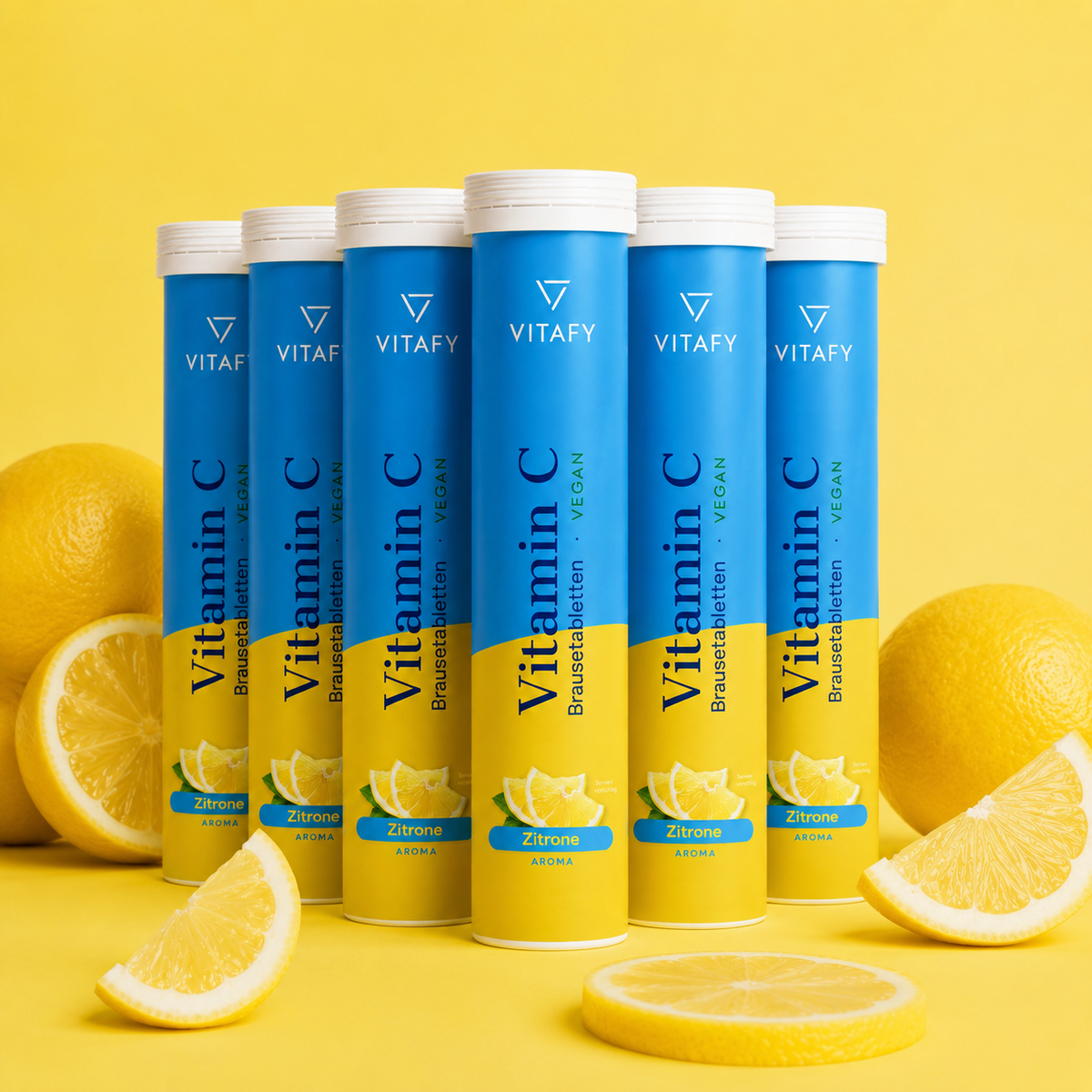 Vitamin C - Zitrone (20 Brausetabletten) - 6er Pack