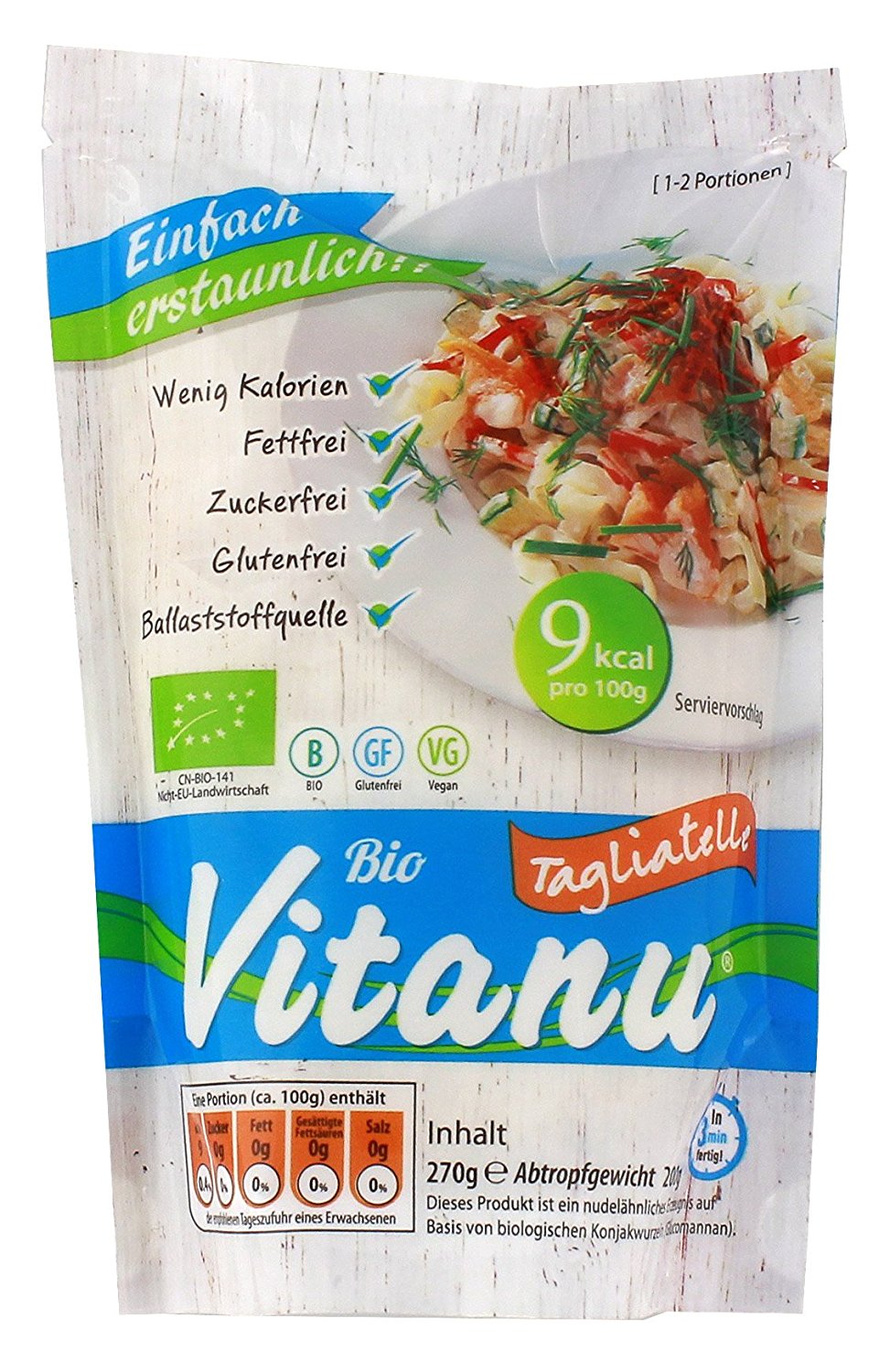 Bio Tagliatelle Konjac Noodles (270g)