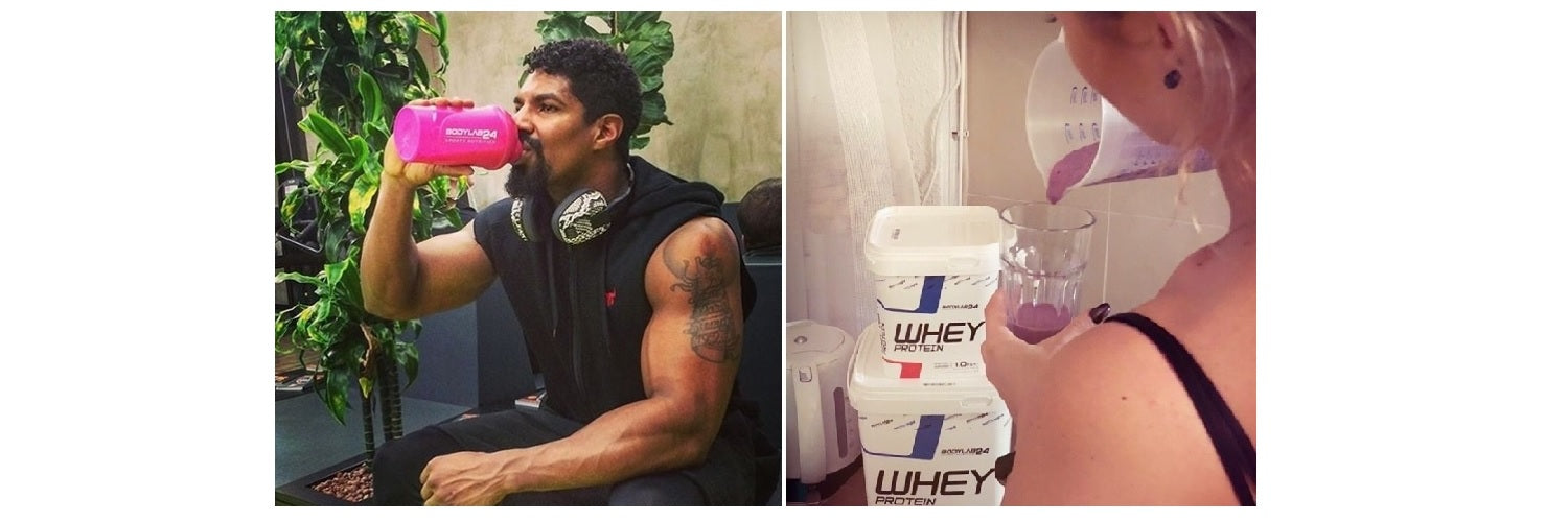 Weight Gainer oder Proteinshake