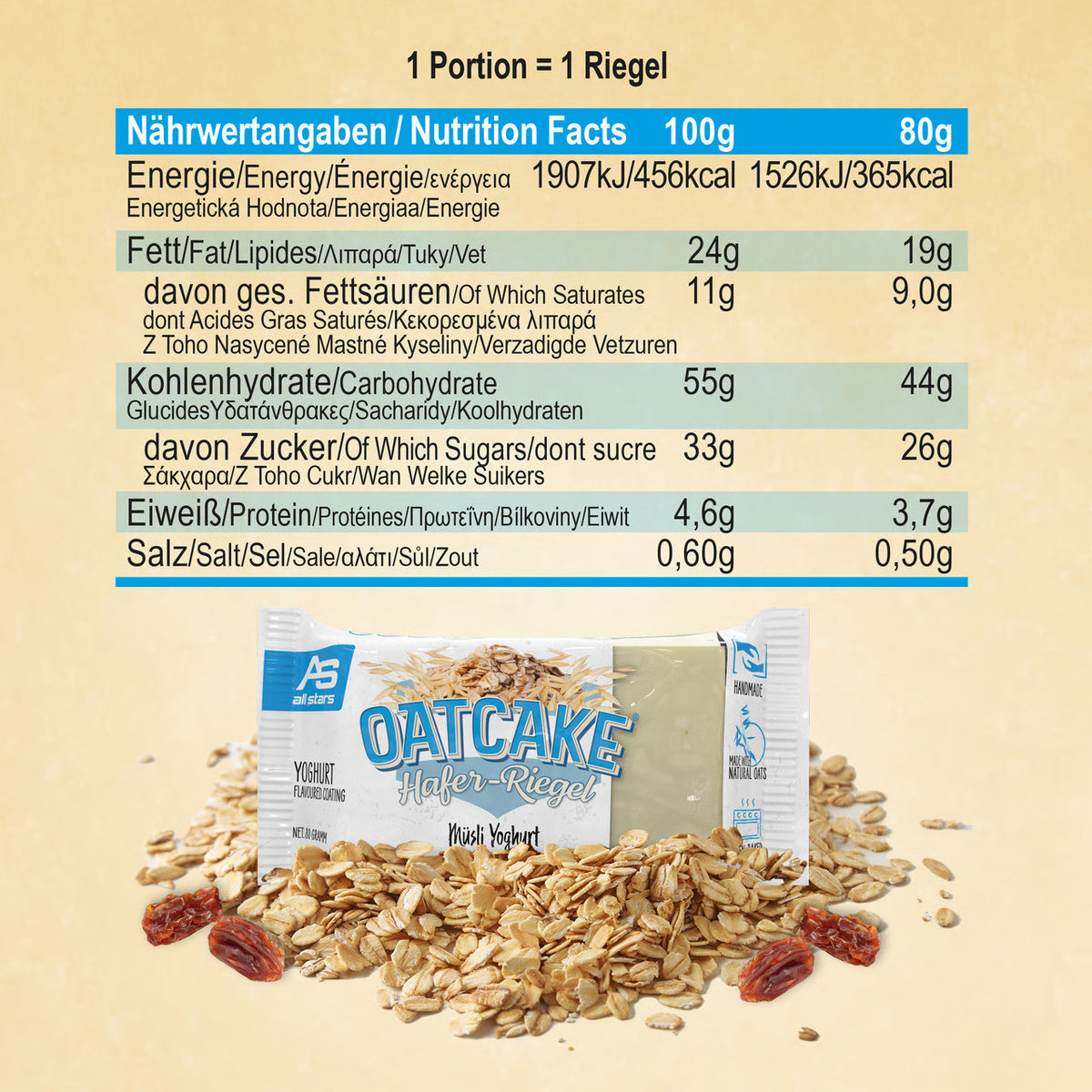 Oatcake (12x80g) Cereal-Yoghurt