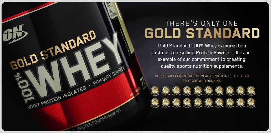 Whey Gold Standard banner