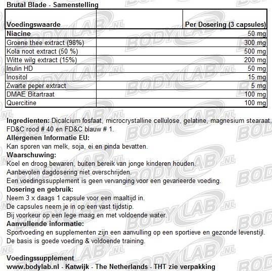 Blade brutal samenstelling