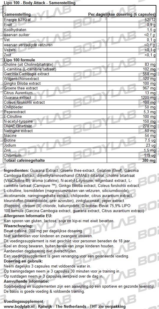 lipo 100 samenstelling