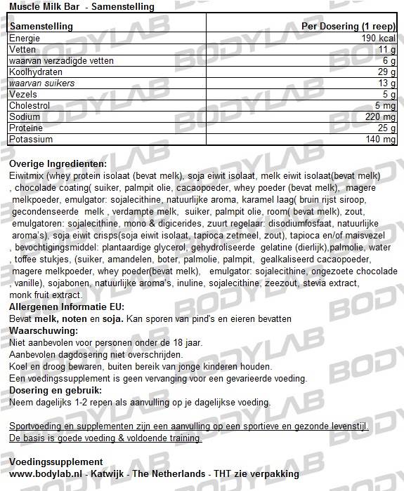 muscle milk bar Cytosport