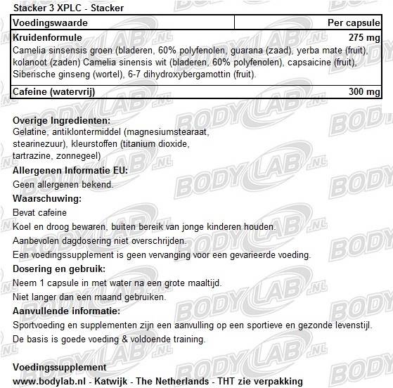 Stacker 3 XPLC Samenstelling