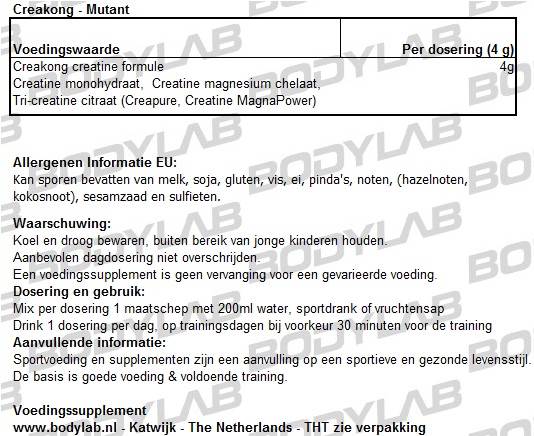 Creakong_samenstelling_mutant