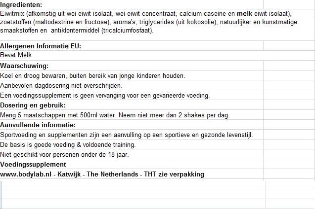 ultra mass 4,54 esterstacker samenstelling