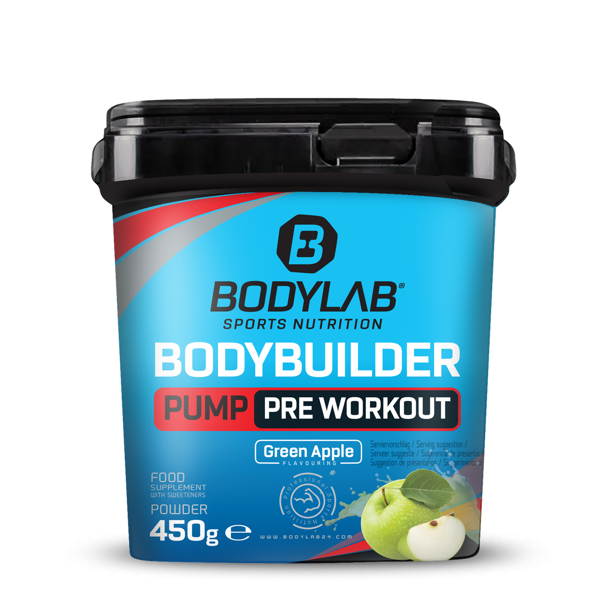 Bodybuilder Pump Pre Workout (450g) Green Apple