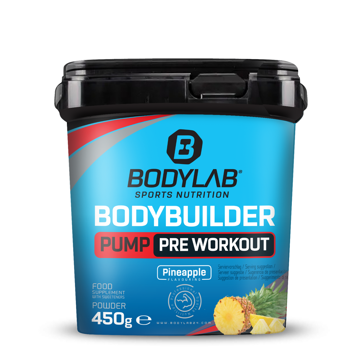 Bodybuilder Pump Pre Workout (450g) Pineapple