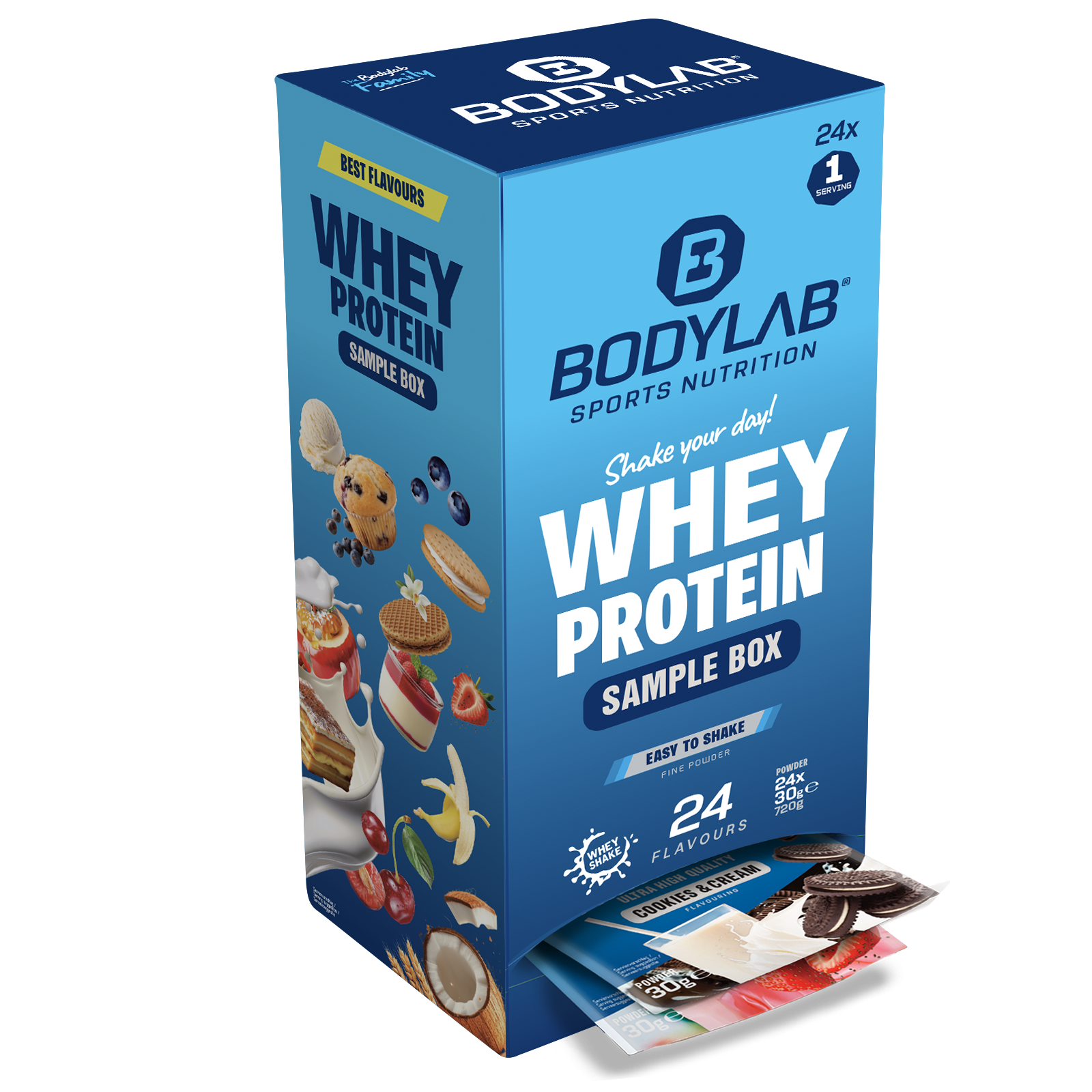 BODYLAB Whey Protein Adventskalender - 24 smaken (24 x 30 g)