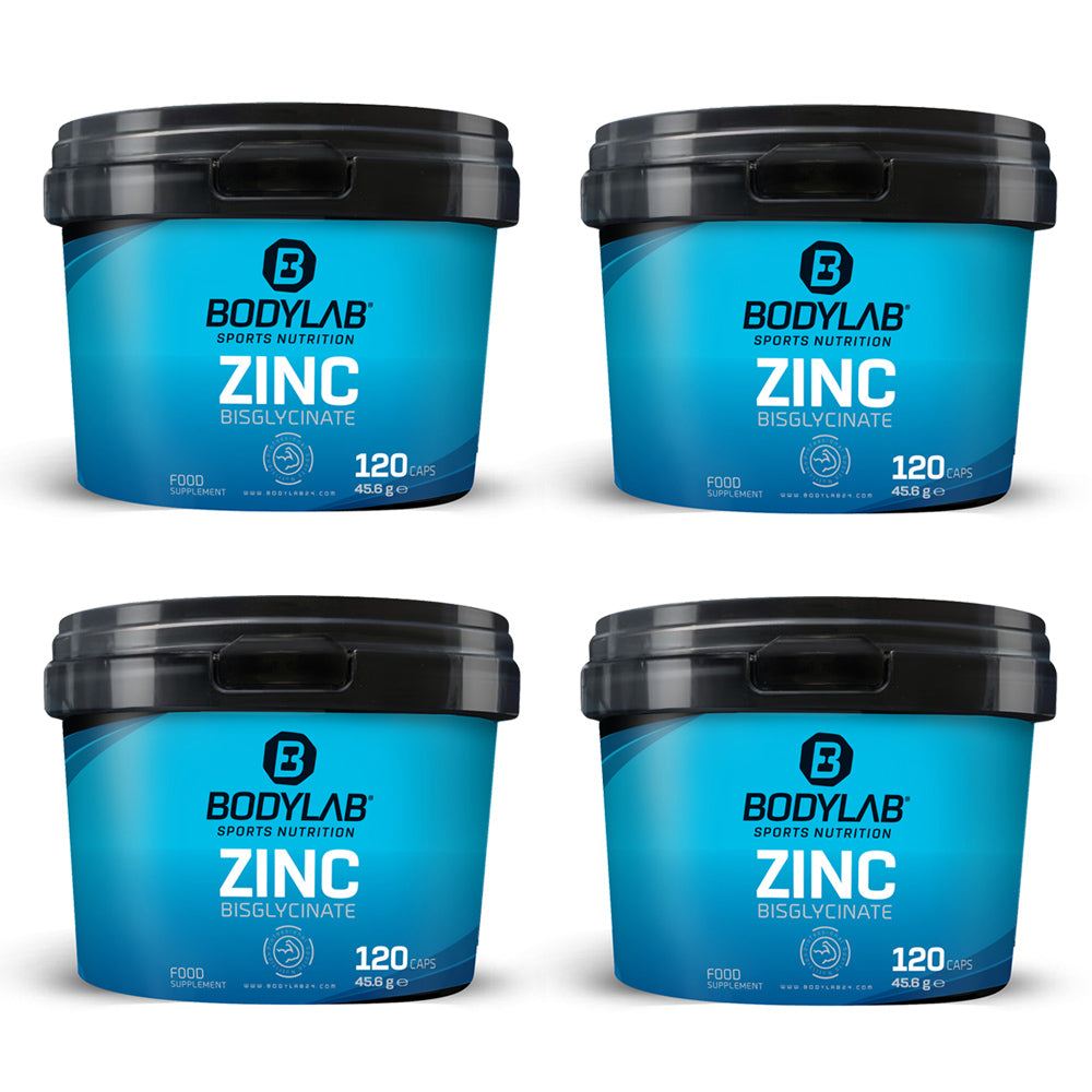 4 x Zinc Bisglycinate (elk 120 capsules)