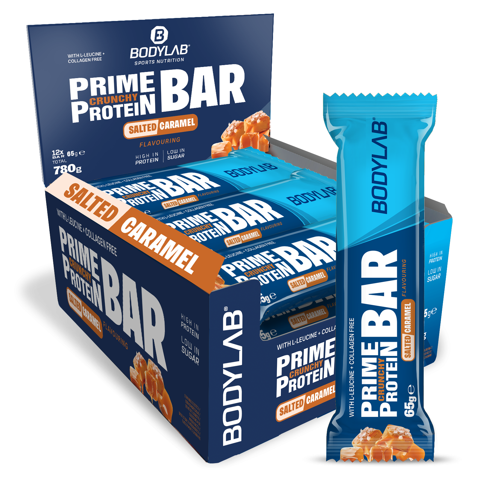 Prime Crunchy Protein Bar - 2 g leucine (12x65g)