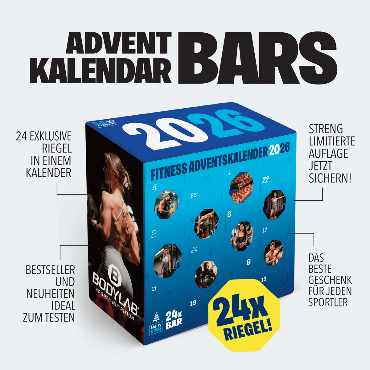 BODYLAB Riegel Adventskalender