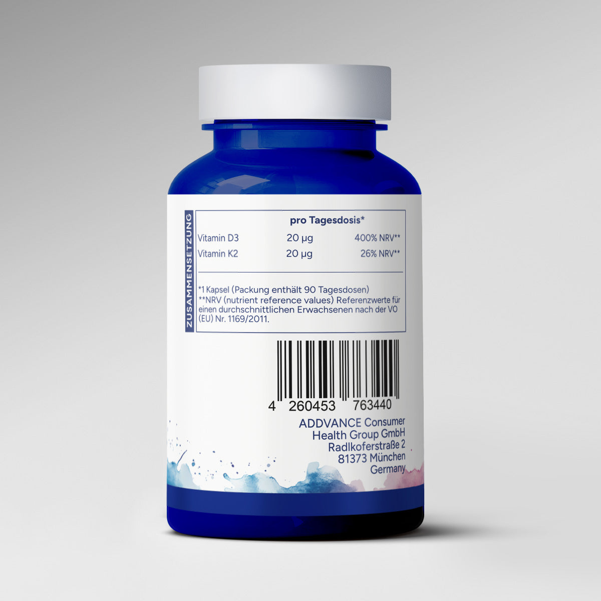 Vitamine D3+K2 (90 capsules)