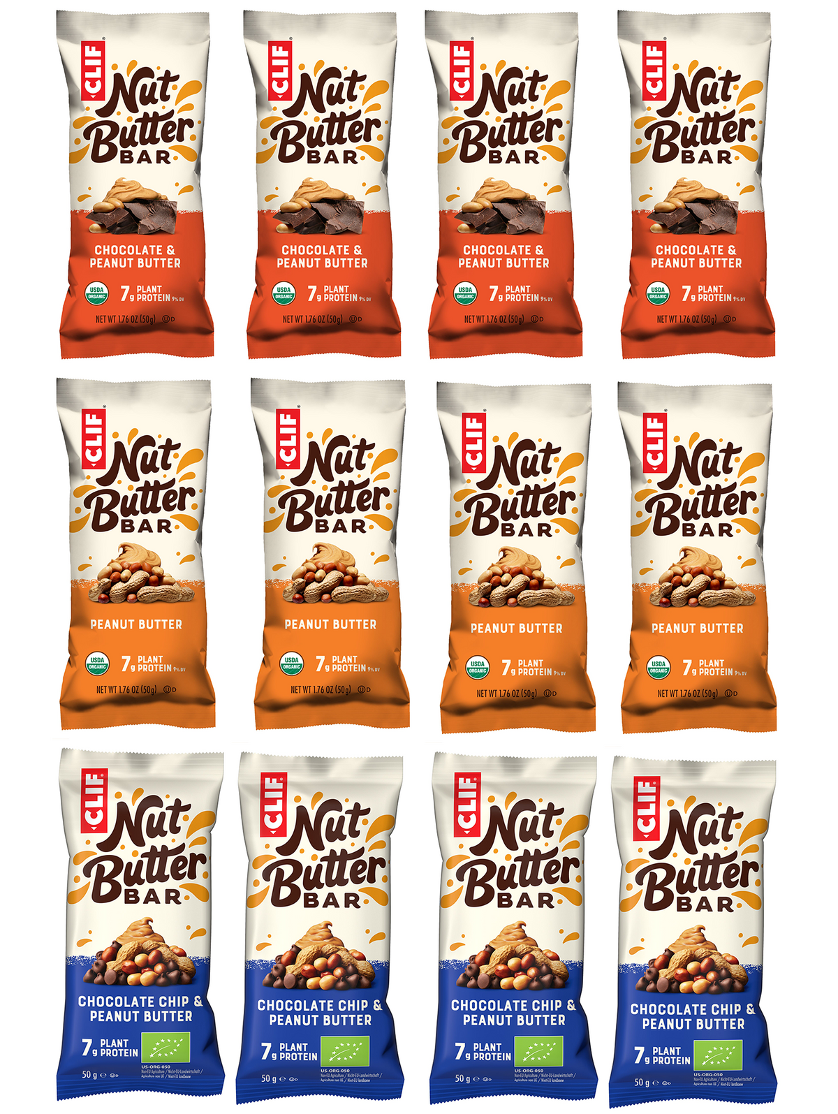 Nut Butter Filled Bar bio (12x50g) Mix Box