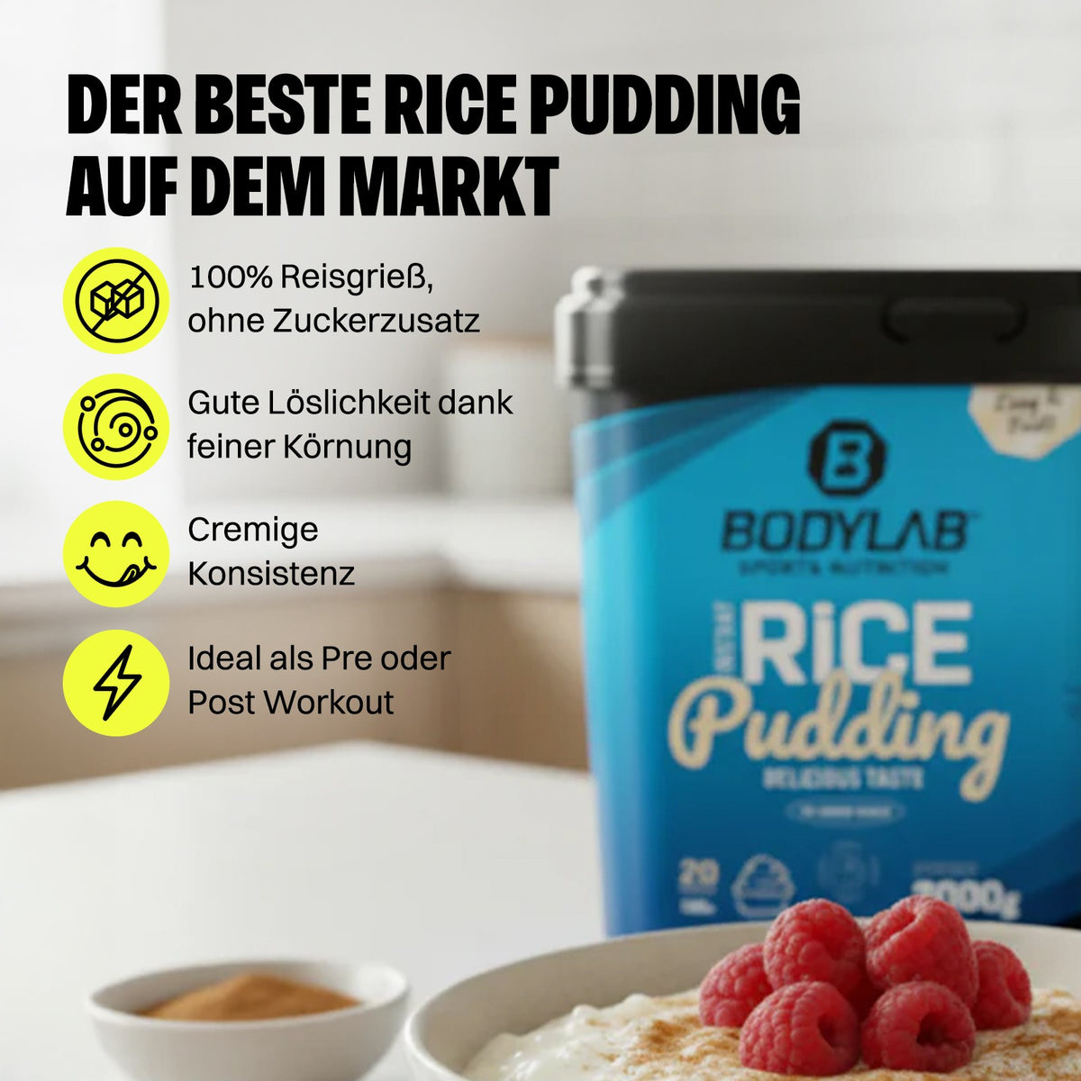 2 x Instant Rice Pudding (elk 2000g)