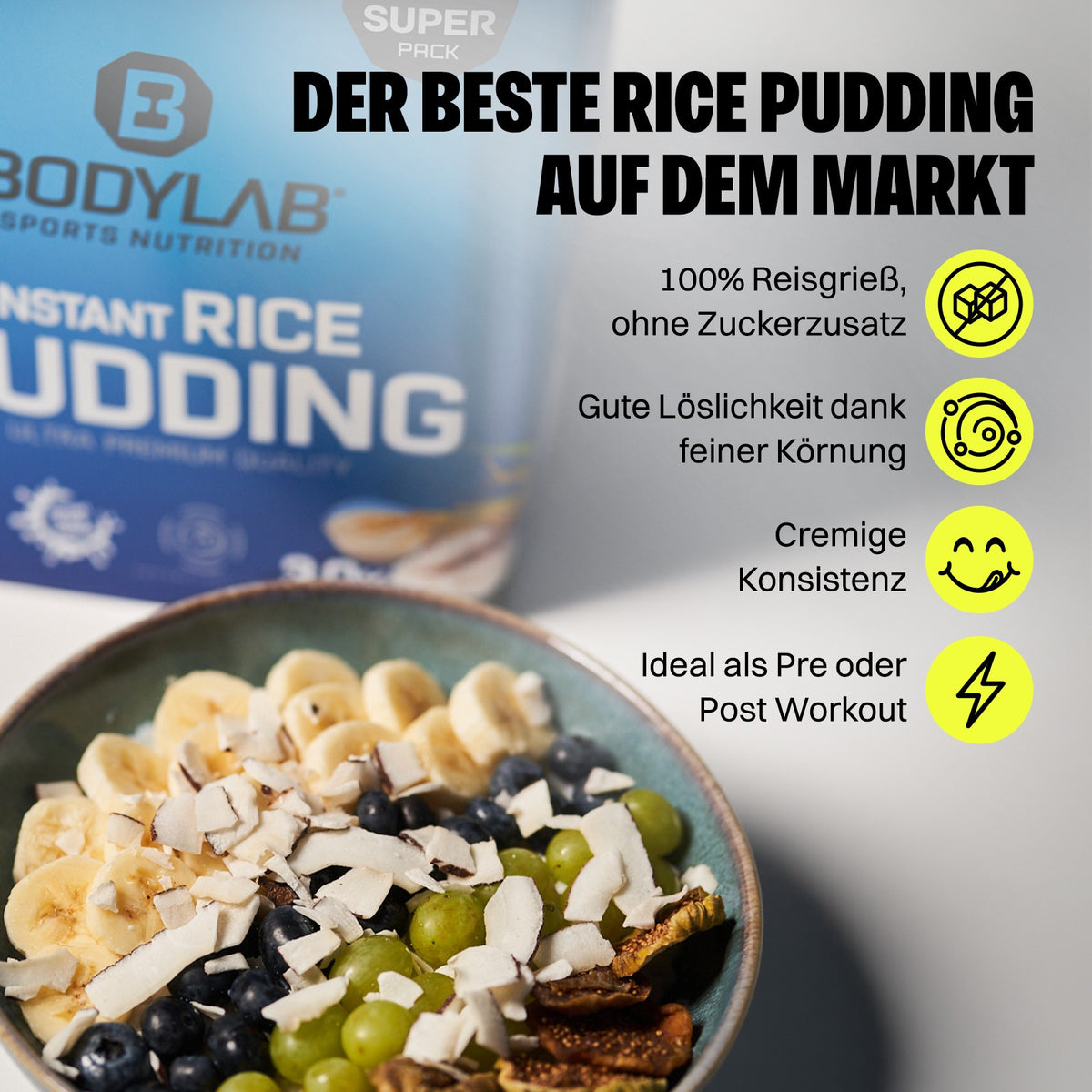 3 x Instant Rice Pudding (elk 3000g)