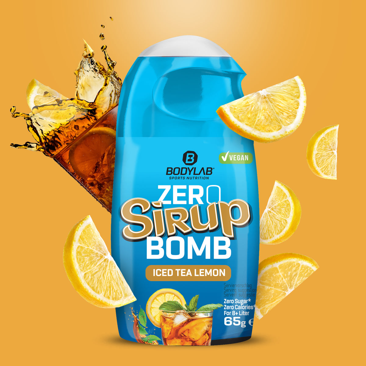 ZERO Sirup BOMB (65ml) Ijsthee citroen