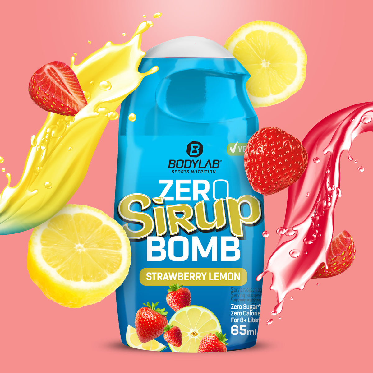 ZERO Sirup BOMB (65ml) Strawberry-Lemon