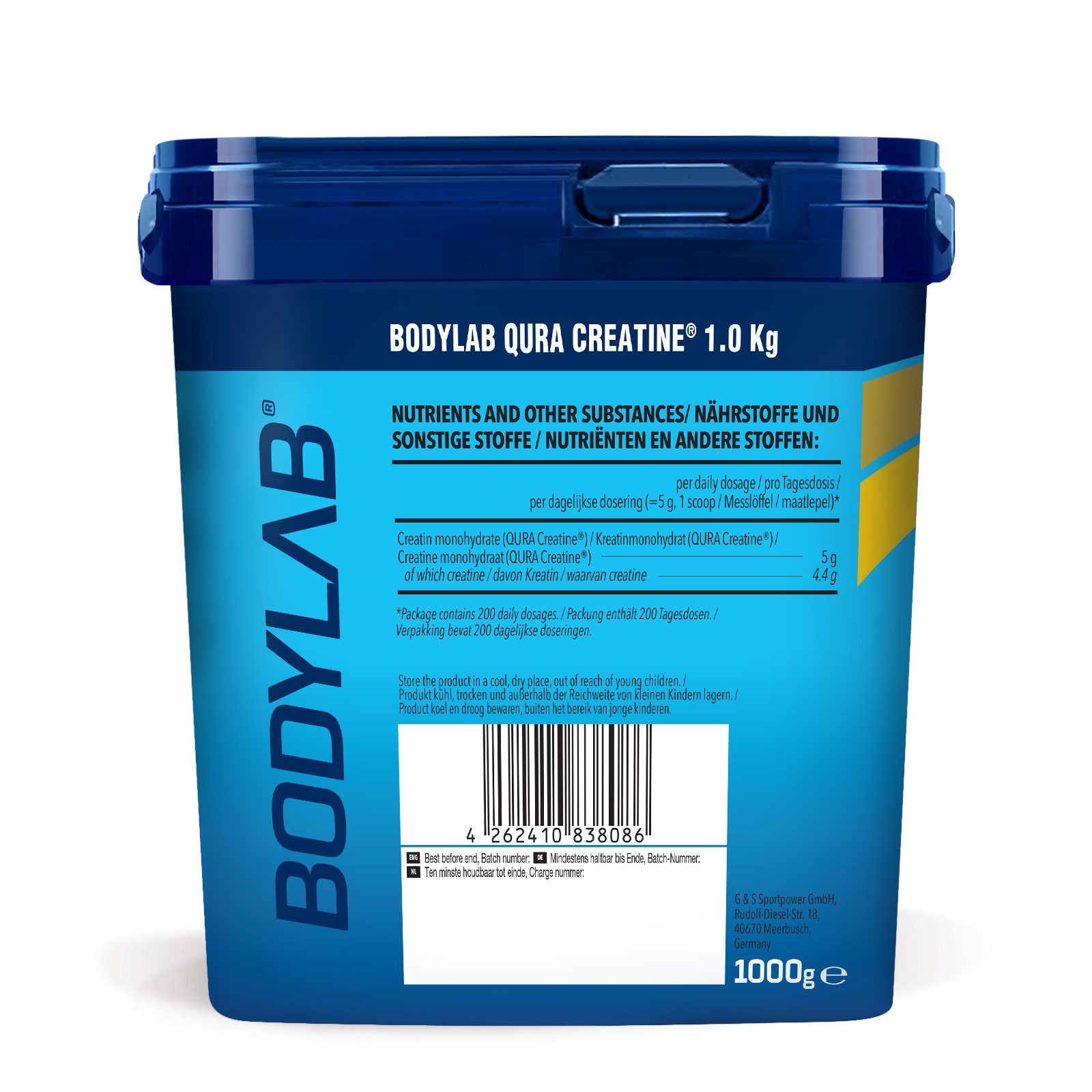 QURA Creatine ™ Monohydrate (1000g)