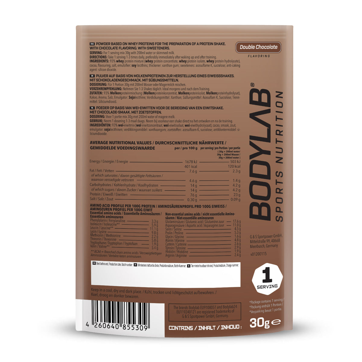 Whey Protein proefpakket (30g) Double Chocolate