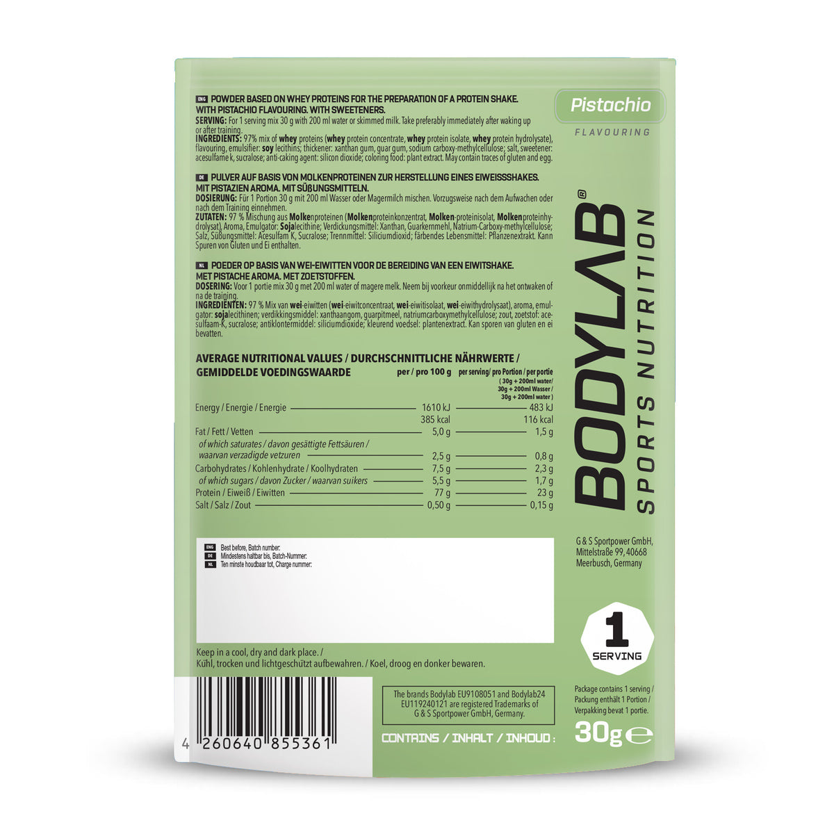 Whey Protein Probierboxen (8 Proben je 30g) Probierbox 3 (8x30g)