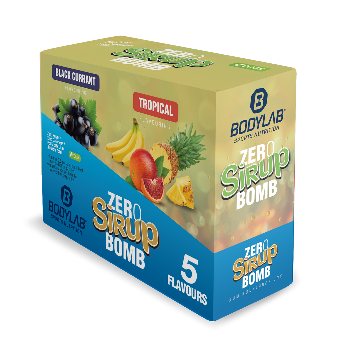 ZERO Sirup BOMB 1.0 - 4.0 Box  (5x65ml) Mixed Box 4