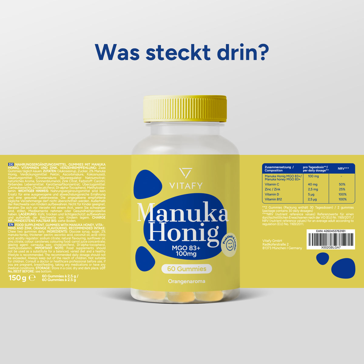 Manuka Honing (60 gummies)