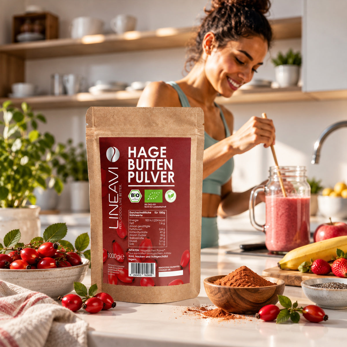 Bio Hagebuttenpulver (1000g)