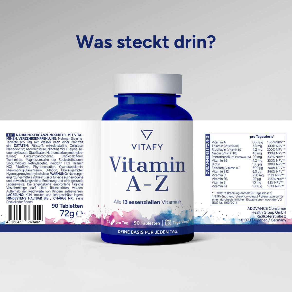 Vitamine A-Z (90 Tabletten)