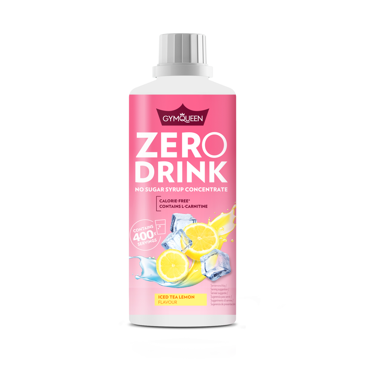GYMQUEEN Zero Drink (1000ml) Zitronen-Eistee