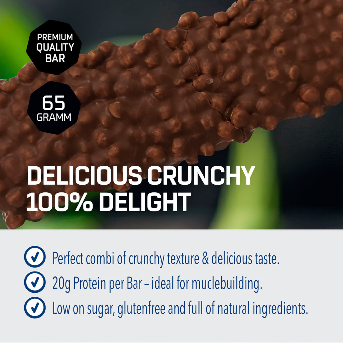 2 x Crunchy Protein Bar Deluxe (elk 12x65g)