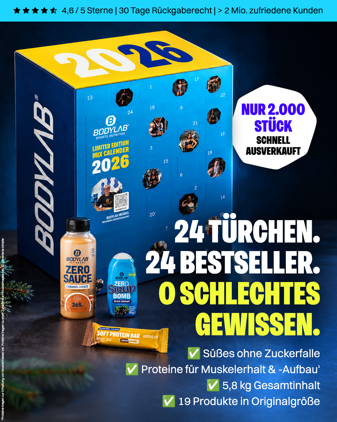 Adventsdeal: Mix Adventskalender + GRATIS Whey