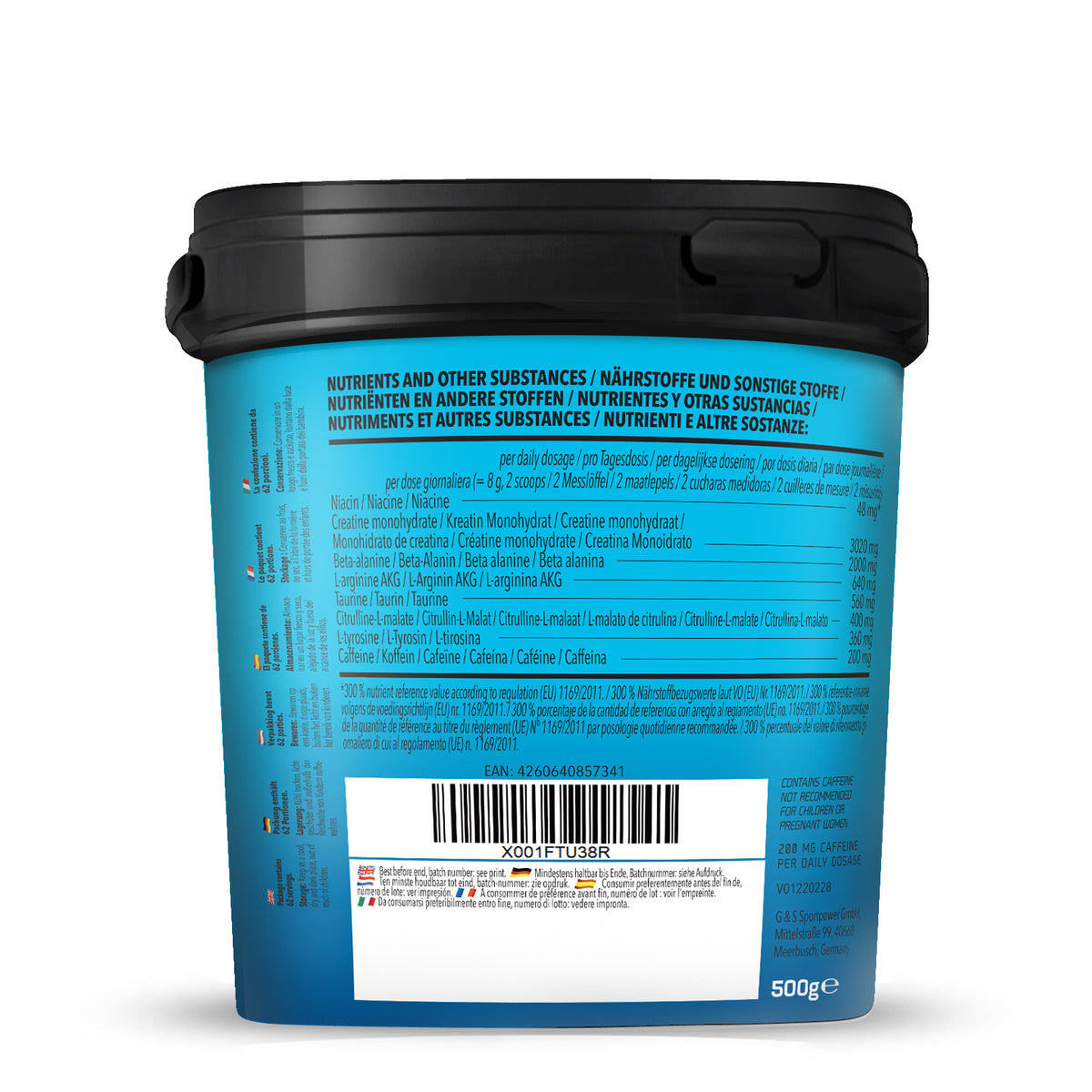 Concentrated Pre Workout (500g) Fruit-Mix