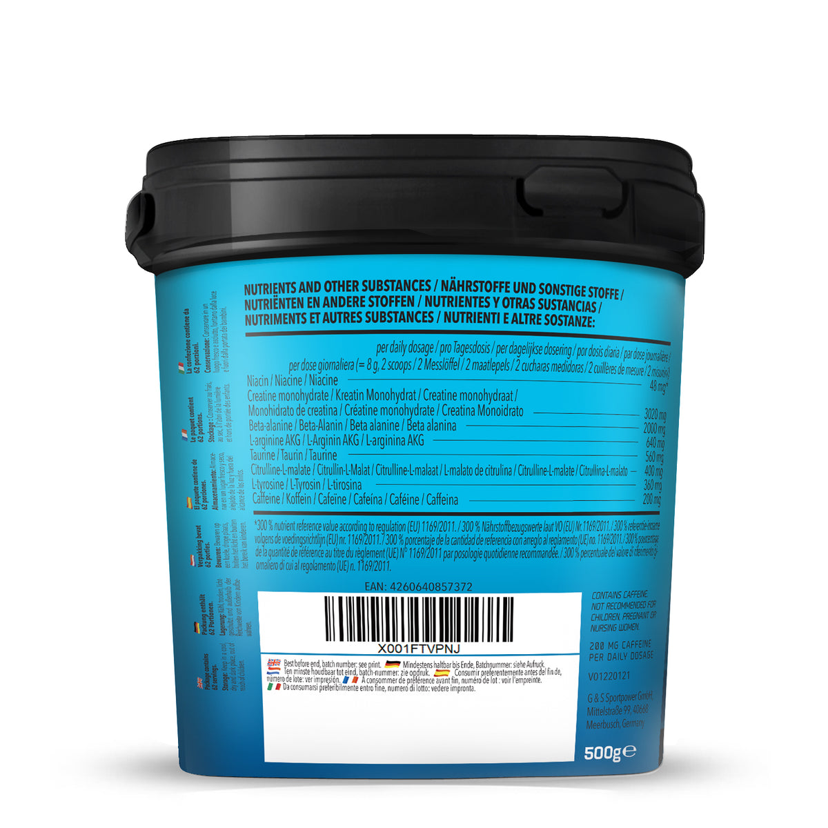 Concentrated Pre Workout (500g) Watermelon