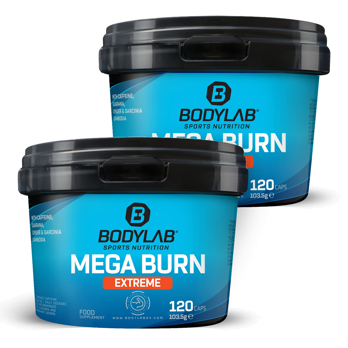 2 x Mega Burn Extreme (elk 120 capsules)