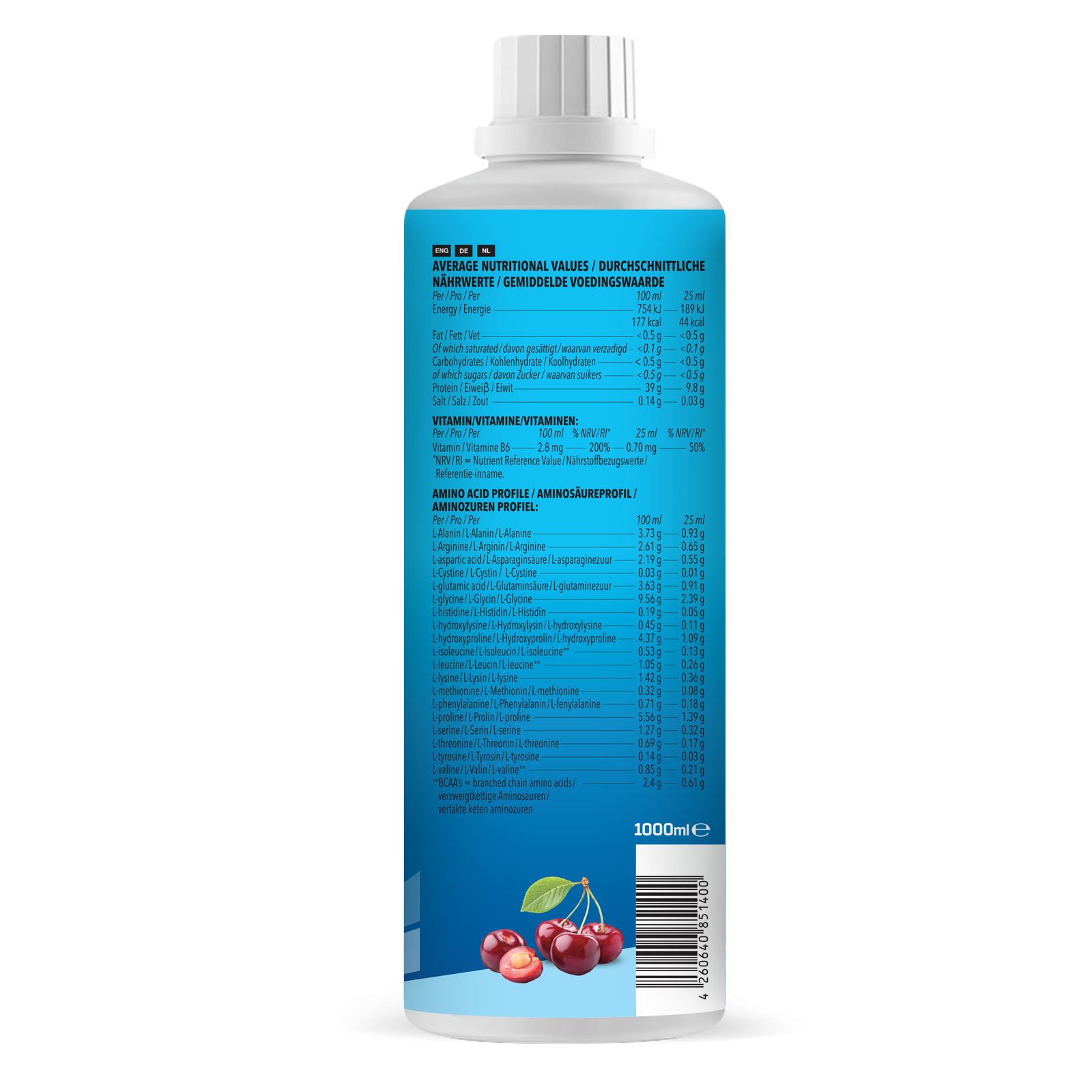 Amino Liquid - 1000ml - Cherry Berry
