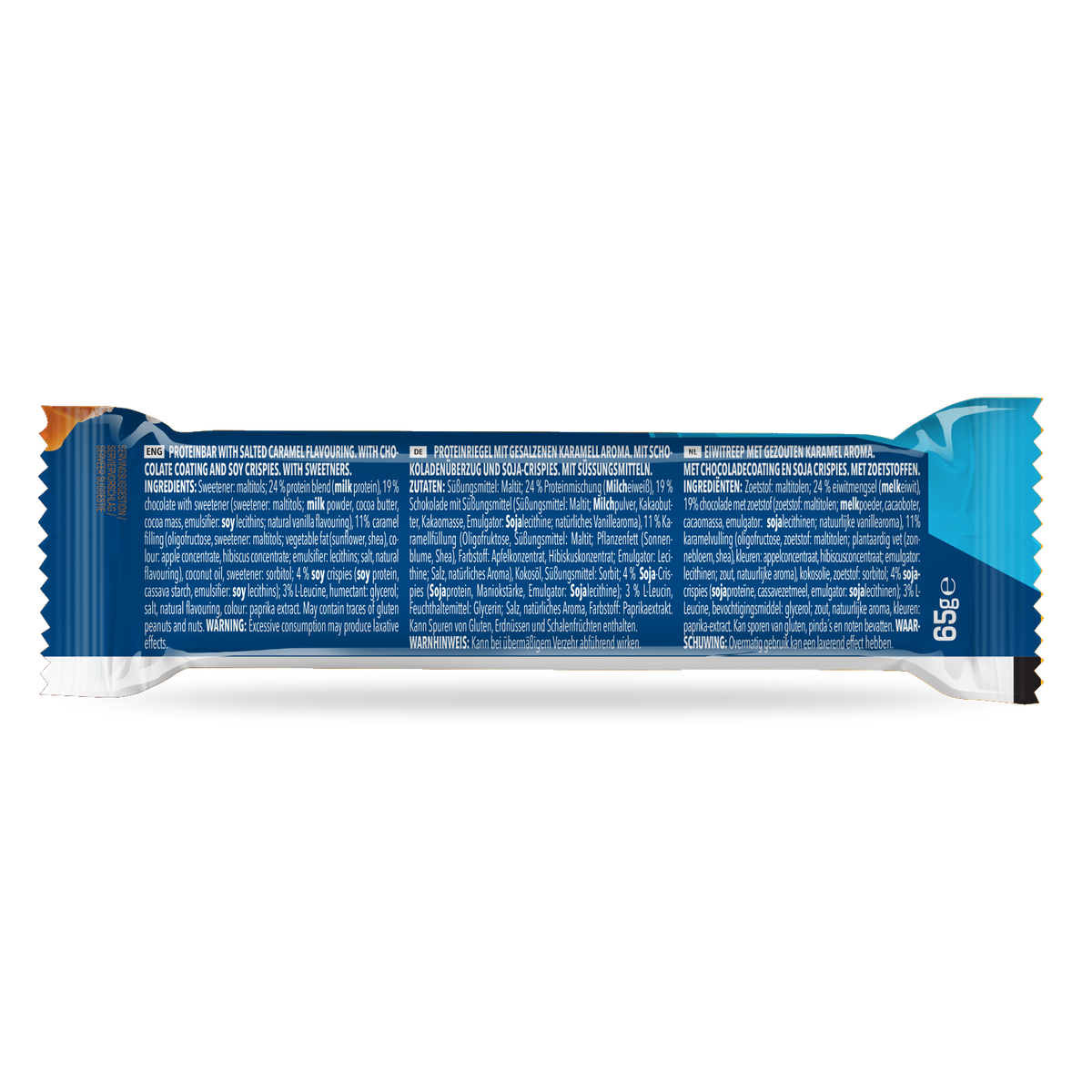 Prime Crunchy Protein Bar - 2 g leucine (12x65g) Salted Caramel