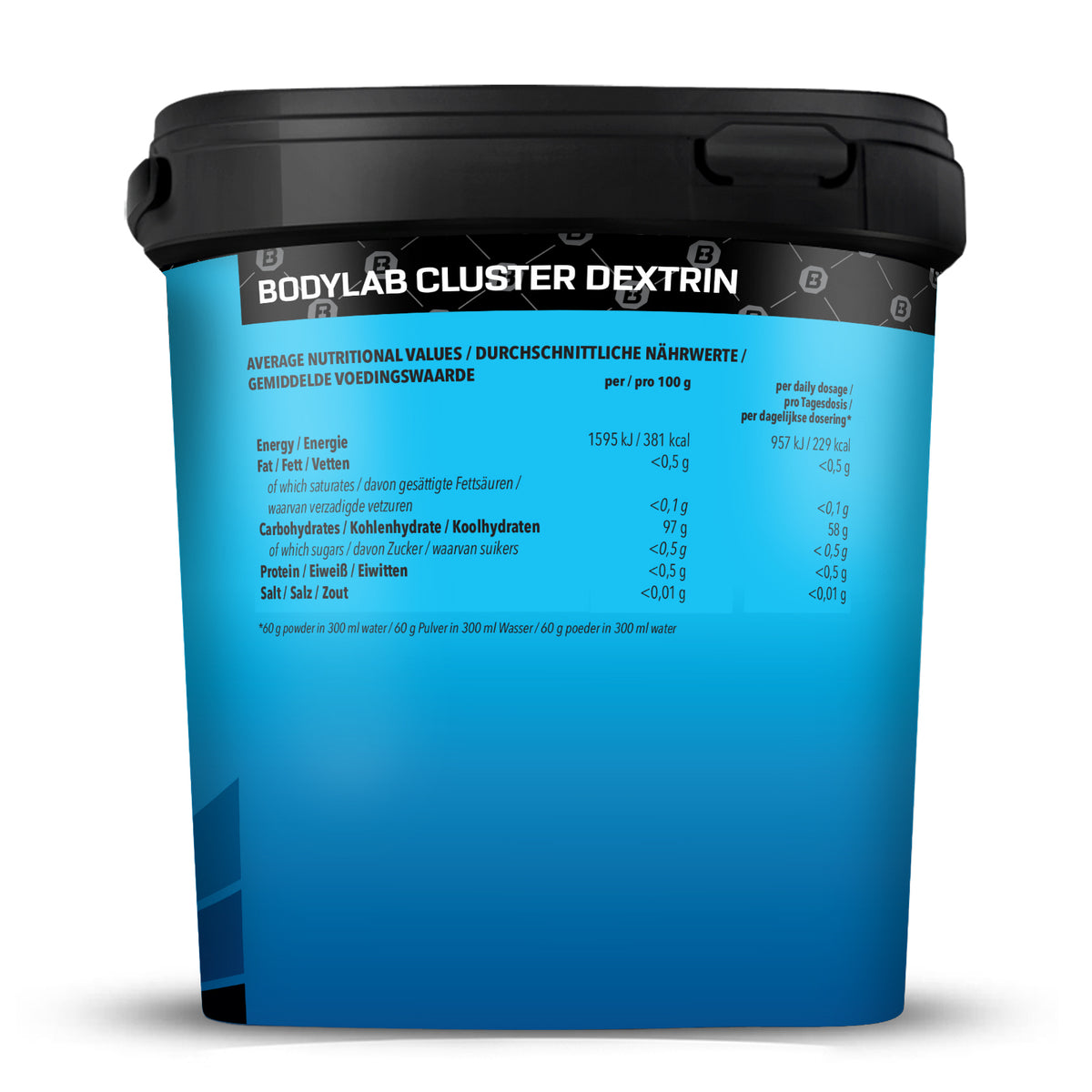 Cluster Dextrine – 100% sterk vertakte cyclische dextrine (1000g)