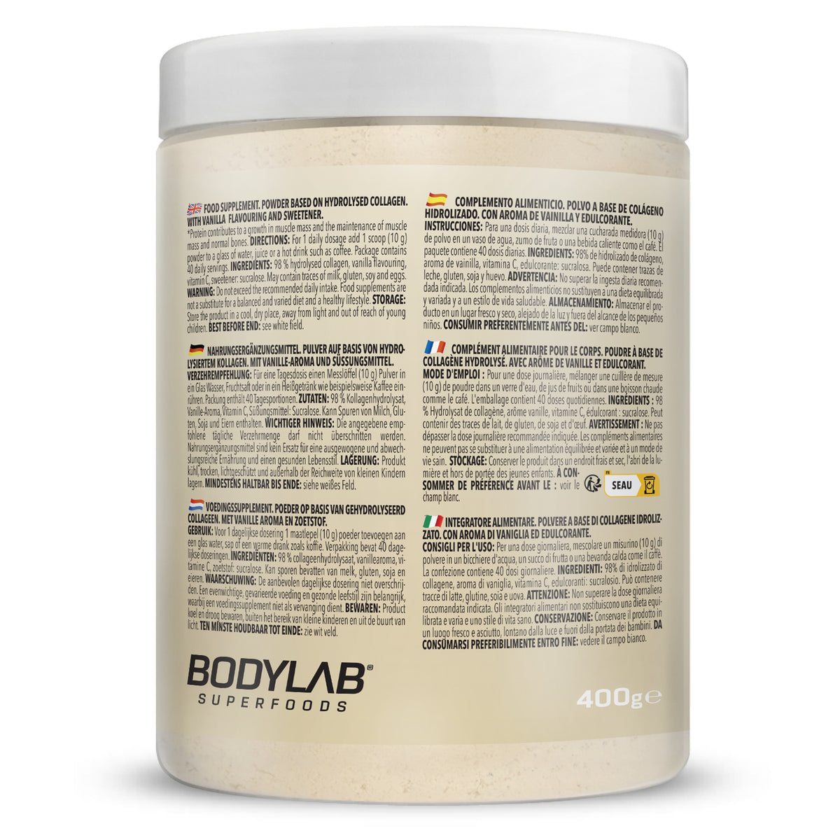 Hydrolised Collagen (400g) Creamy Vanilla