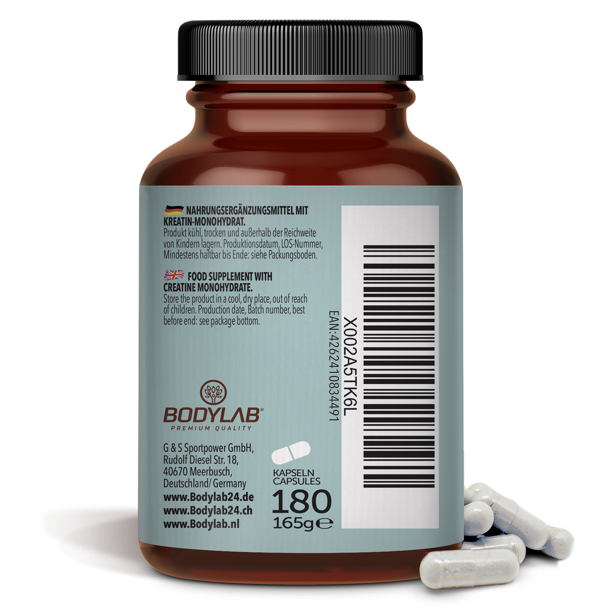 Kreatin Monohydrat (180 capsules)