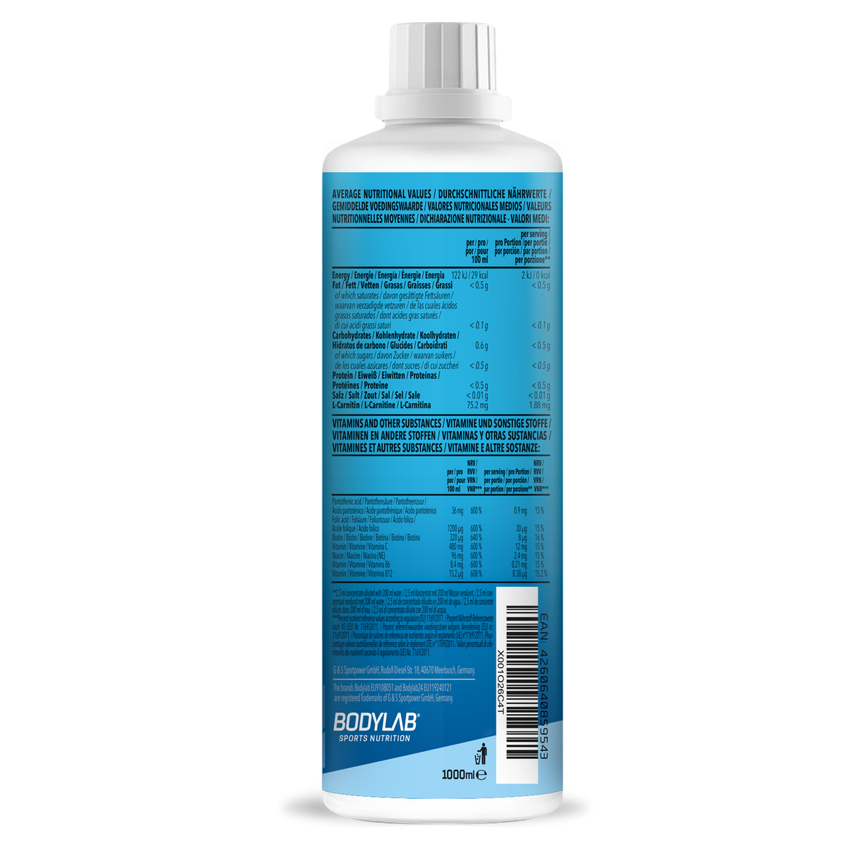 Vital Zero Drink (1000ml) Ijsthee perzik