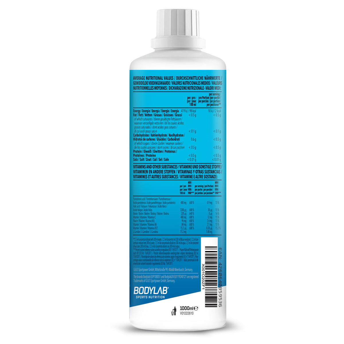 Vital Zero Drink (1000ml) Ice Tea Lemon
