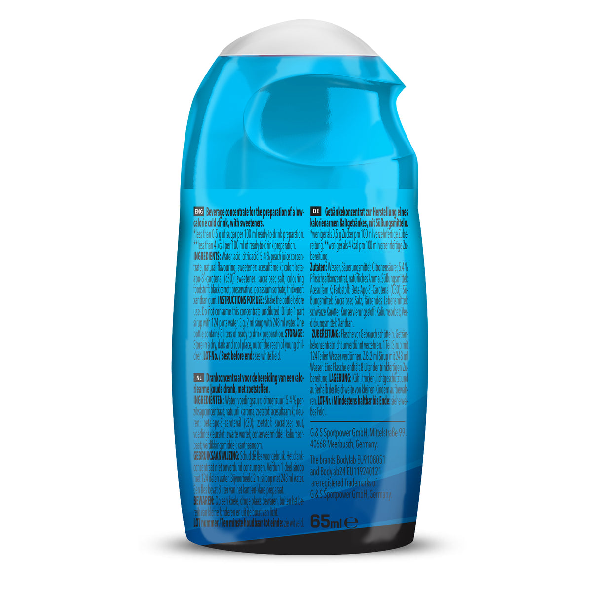 ZERO Sirup BOMB (65ml) Ijsthee perzik