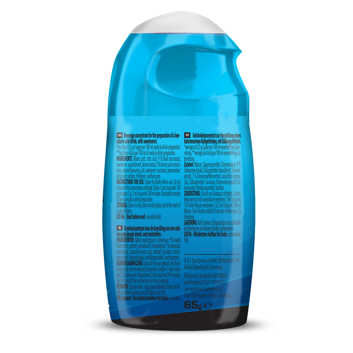 ZERO Sirup BOMB (65ml) Ijsthee citroen